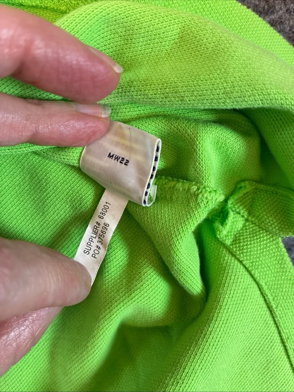 Vintage Polo Ralph Lauren Shirt XL Men's Short Sleeve Neon Green Orange Pony